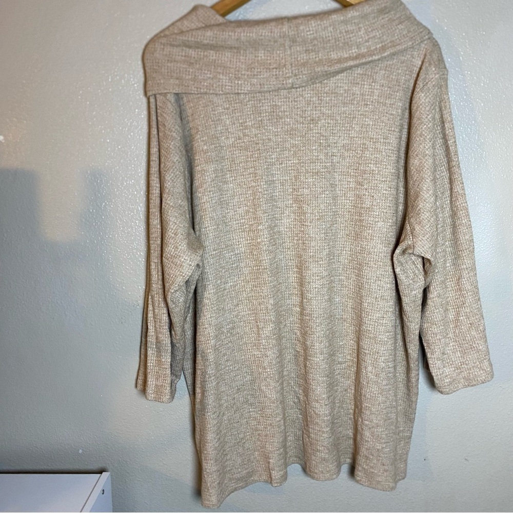 Soft Surroundings Women's Cream Cowl Neck Sweater size 3X - Picture 8 of 8